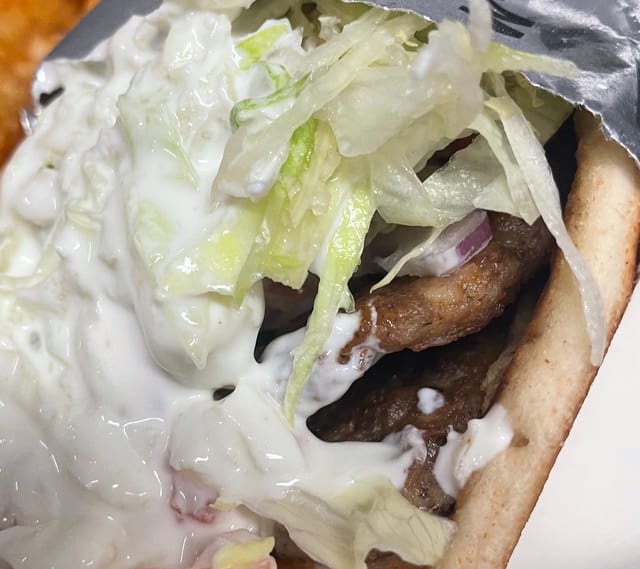 Gyro Sandwich w/ Fries.