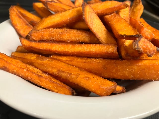 Basket of Sweet Potato Fries.