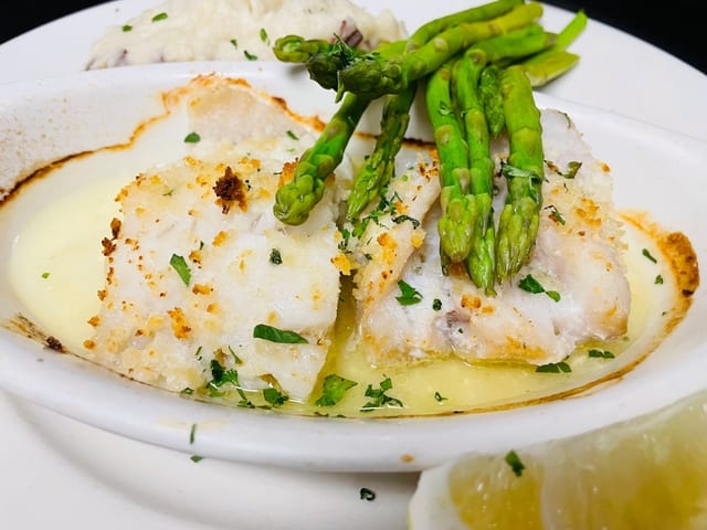 Broiled Cod Dinner.
