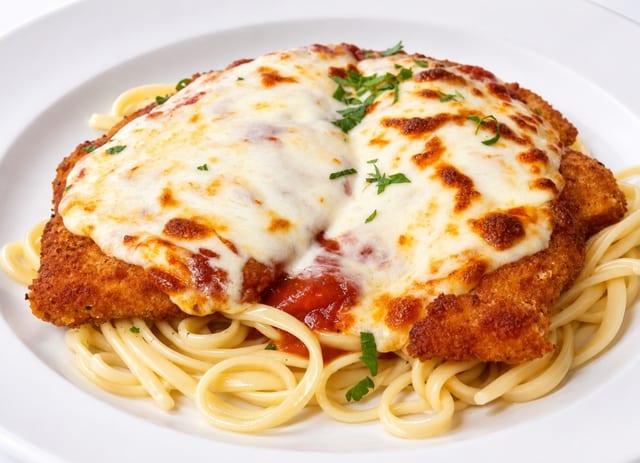 Chicken Parmesan Dinner w/ Pasta.
