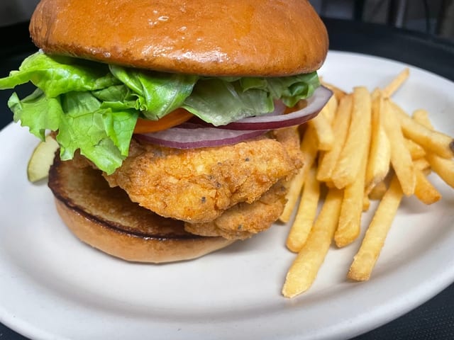 Fish Sandwich w/ Fries.