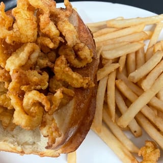 Clam Strip Roll w/ Fries